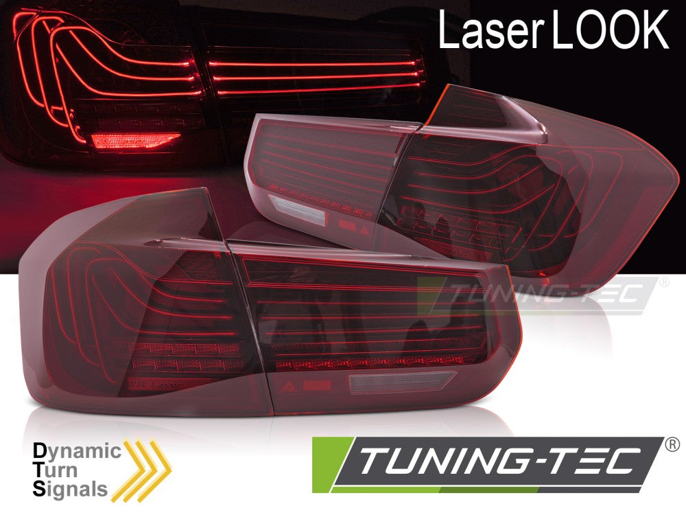 Feux arrière laser LED rouges SEQ compatibles BMW F30 11-18