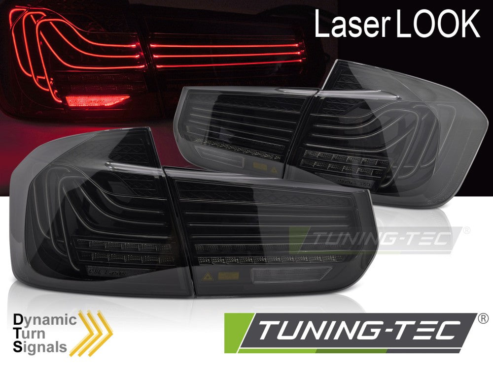 Feux arrière laser LED fumés SEQ compatibles BMW F30 11-18