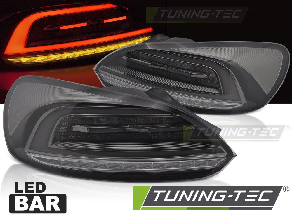 Feux arrière à LED fumés SEQ compatibles avec VW Scirocco III 08-14