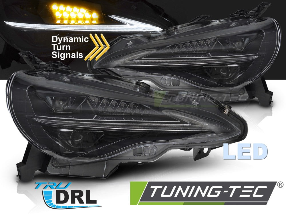Phares à LED avec feux de jour compatibles avec TOYOTA GT86 12-21