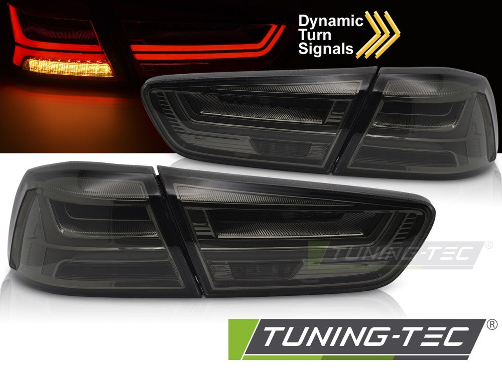 Feux arrière à LED fumés compatibles avec Mitsubishi Lancer 8 Berline 08-16 / Lancer Evolution X 07-16