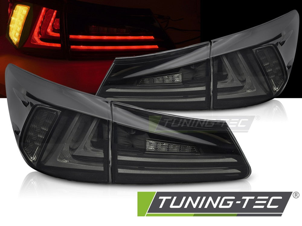 Feux arrière à LED fumés compatibles avec Lexus IS II 06-13