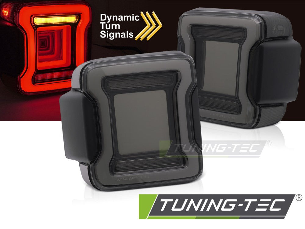 Feux arrière à LED fumés pour Jeep Wrangler JL 18-23