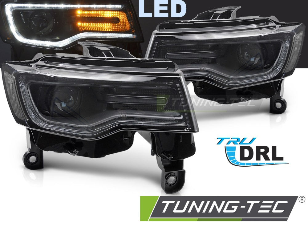 Phares à DEL avec feux de jour compatibles avec JEEP GRAND CHEROKEE 14-21