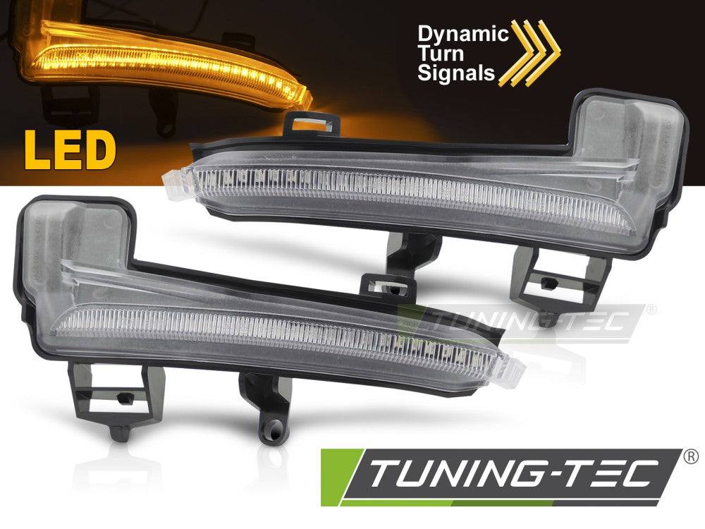 Réticule de direction latéral à LED blanche intégré au rétroviseur, compatible avec Skoda Superb III 15-18