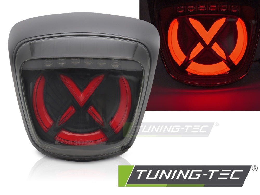 Feu arrière à LED fumé noir et rouge compatible avec Vespa Sprint 125/150