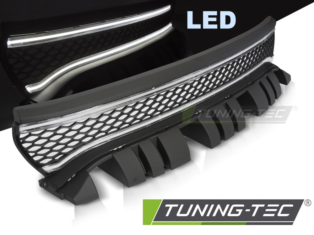 Calandre noire avec LED compatible avec Dodge Charger 14-23