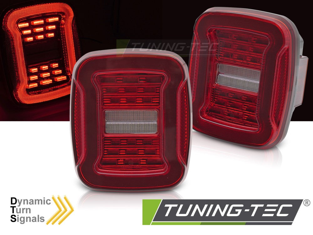 LED rouge et blanche pour Jeep Wrangler YJ 91-96 / TJ 96-06