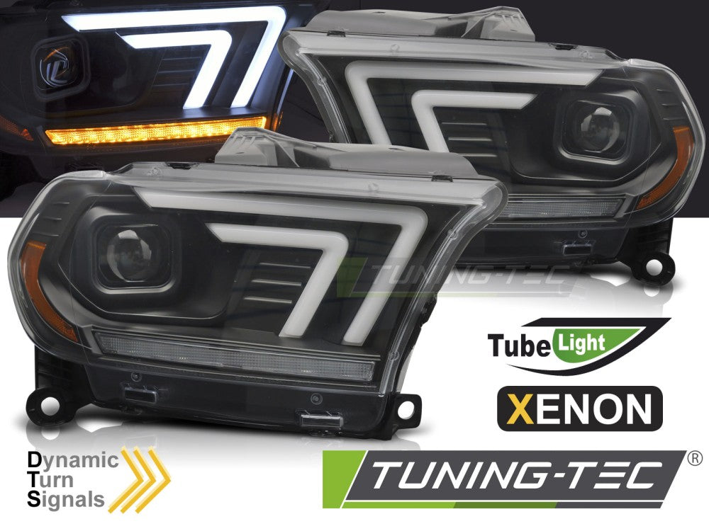 Phares au xénon à tube noir SEQ compatibles avec Dodge Durango 10-13