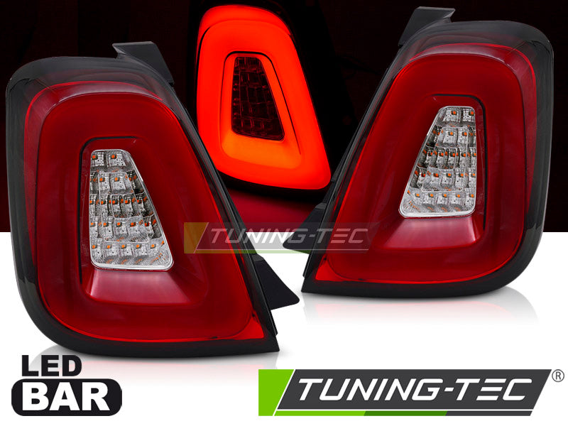 Barre LED rouge FIAT 500 15-20