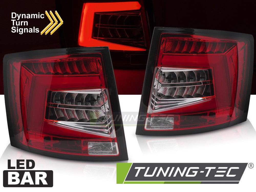 Feux arrière à LED rouges et blancs compatibles avec Skoda Octavia III 12-16 SW OEM LED