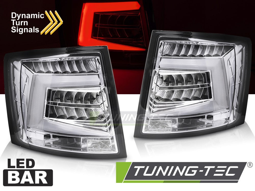 Feux arrière à LED chromés compatibles avec Skoda Octavia III 16-20 SW OEM LED