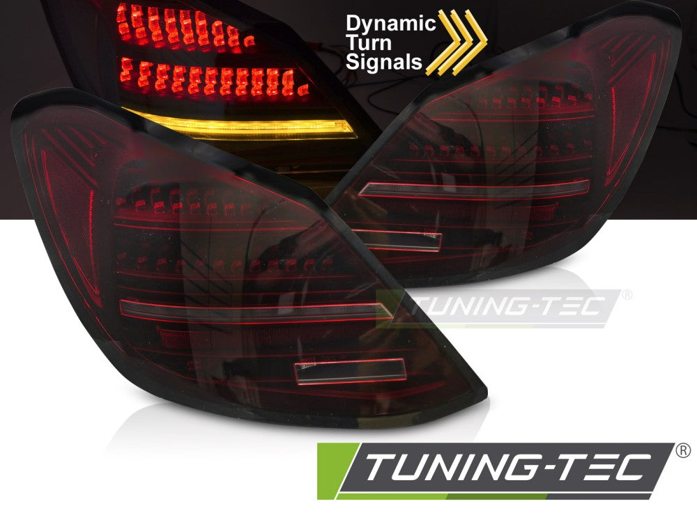 Feux arrière à LED rouge et noir SEQ compatibles avec Mercedes Classe C W205 14-21