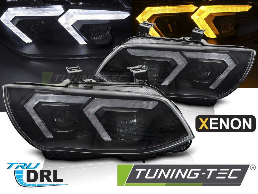 Phares au xénon noirs compatibles BMW E92/E93 LCI 10-13