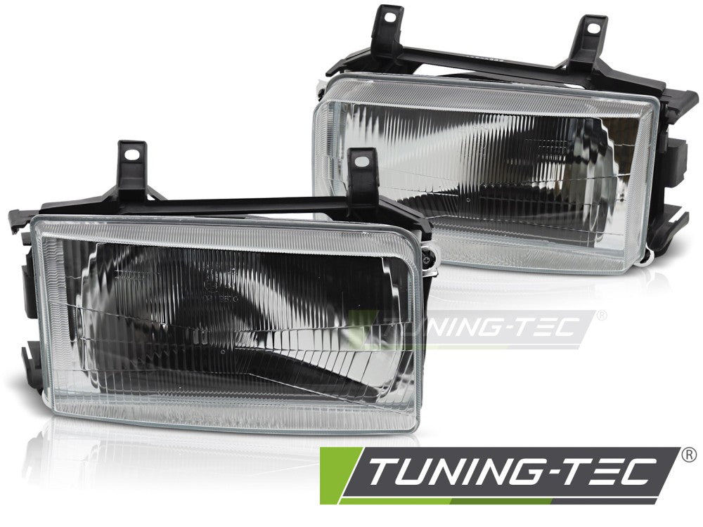 Phares noirs compatibles avec VW T4 Transporter (1990-2003).