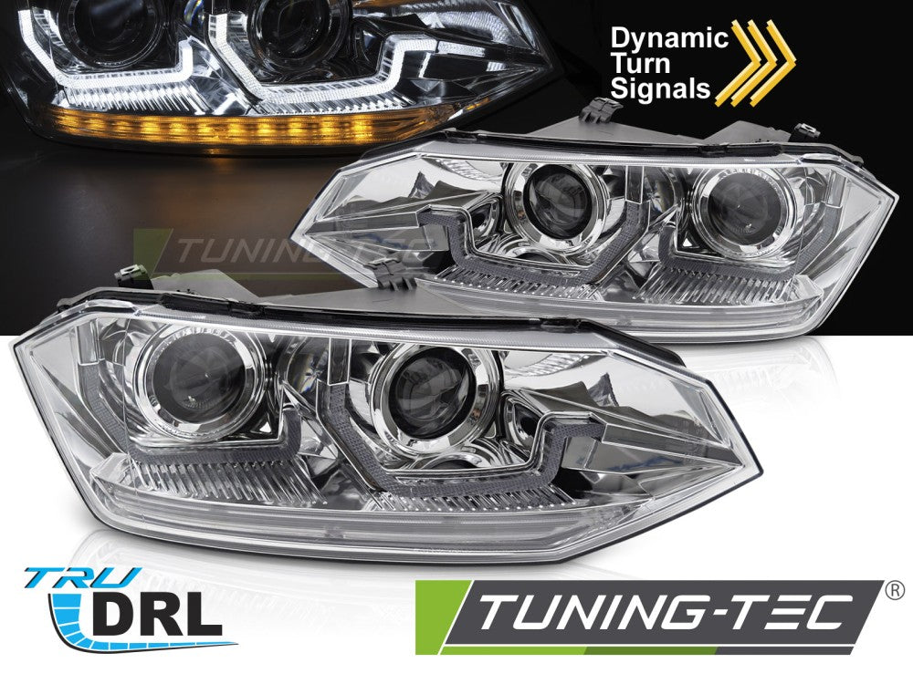 VW POLO VI 2G 17-21 SEQ Feux de jour à LED chromés
