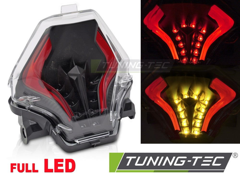 Feu arrière à LED noir compatible avec YAMAHA YZF-R25/ R3/ MT-07 14-19
