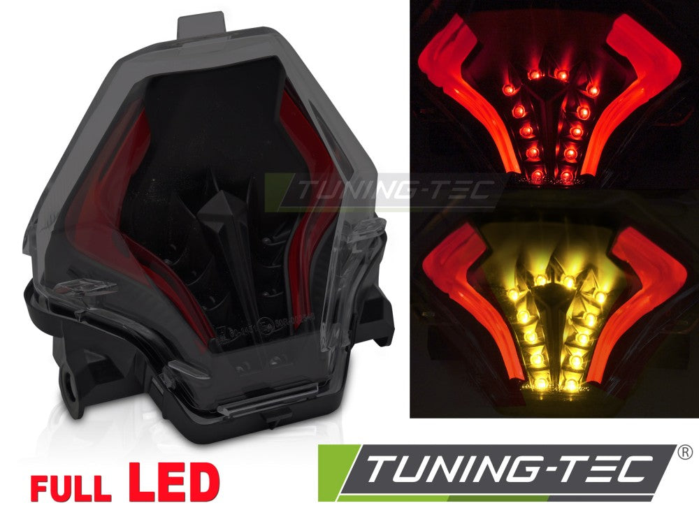 Feu arrière à LED noir fumé compatible avec YAMAHA YZF-R25/ R3/ MT-07 14-19