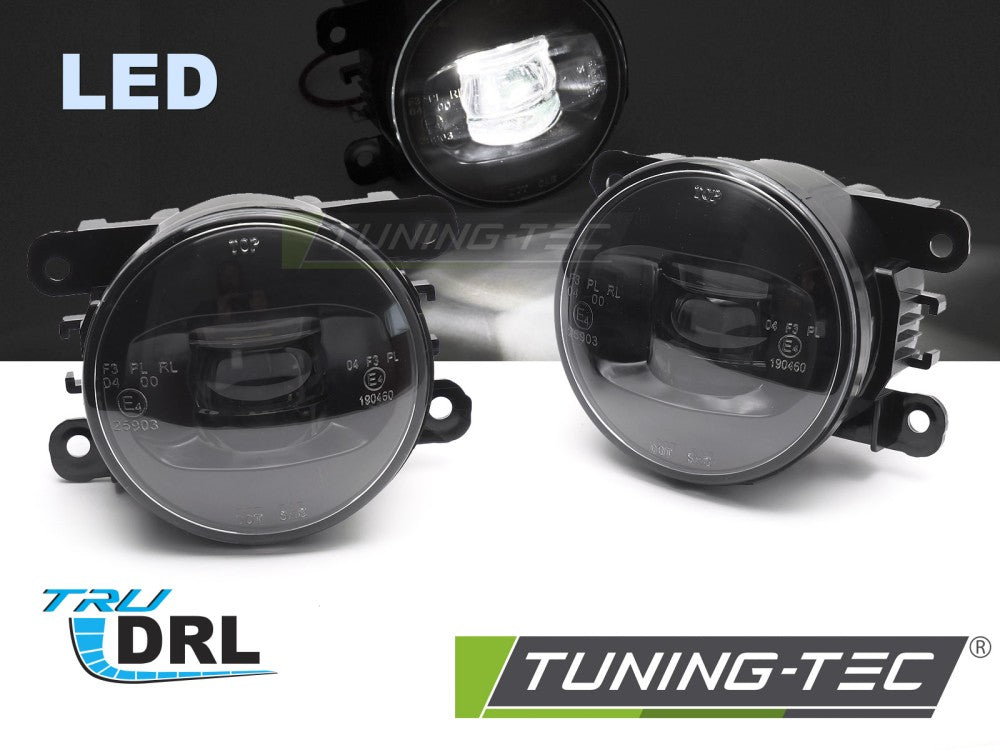 Feux de jour à LED transparents compatibles avec FORD / OPEL / RENAULT / PEUGEOT / CITROËN / DACIA / SUZUKI