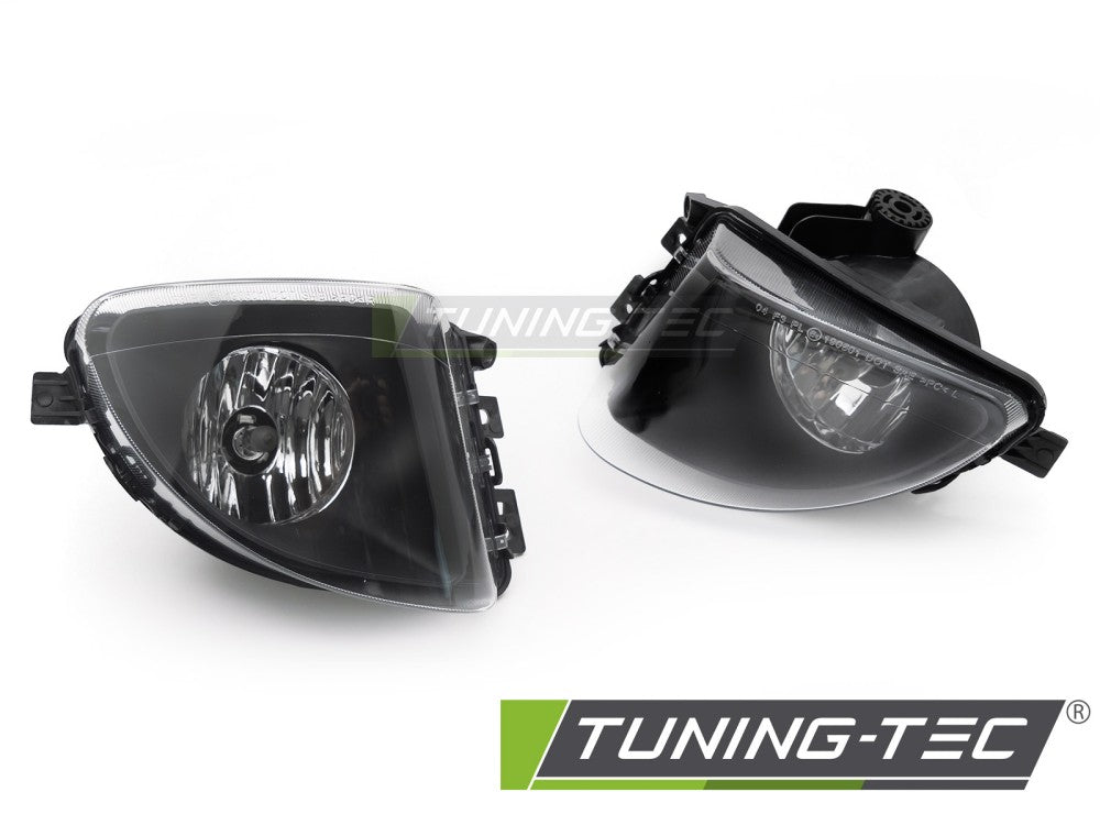 Phares antibrouillard à lentille en plastique transparent compatibles avec BMW F10 / F11 10-13 Berline / Touring