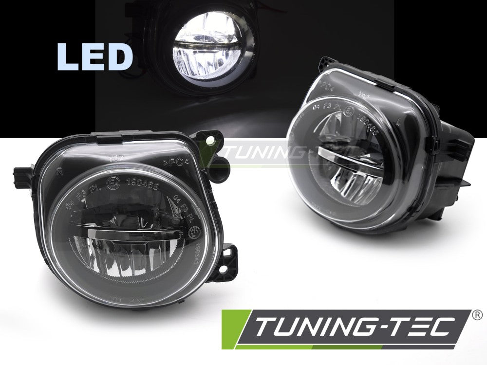 Feux antibrouillard à LED transparents compatibles BMW F10 / F11 / F07 LCI 13-16