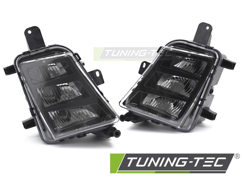 Feux antibrouillard à LED transparents compatibles avec VW Golf VII 13-17