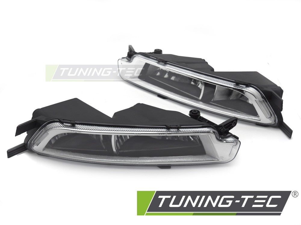 FEUX ANTIBROUILLARD AVEC FEUX DE JOUR TRANSPARENTS compatibles VW PASSAT B8 14-19 BERLINE / VARIANT
