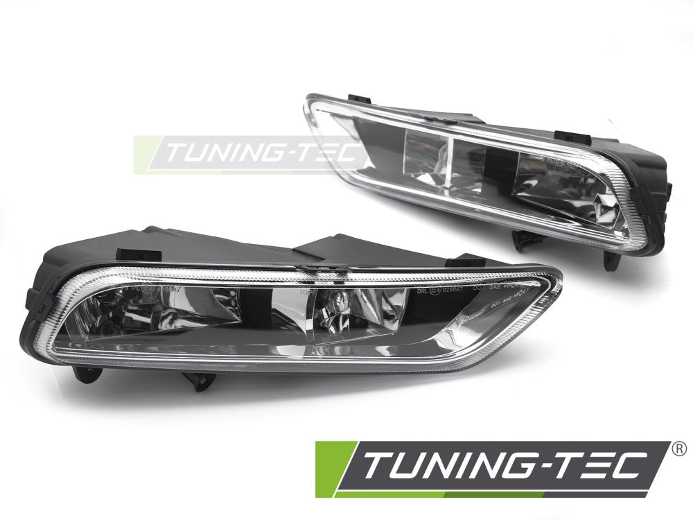 FEUX ANTIBROUILLARD AVEC FEUX DE JOUR TRANSPARENTS compatibles VW PASSAT B7 10-14 BERLINE / VARIANTE