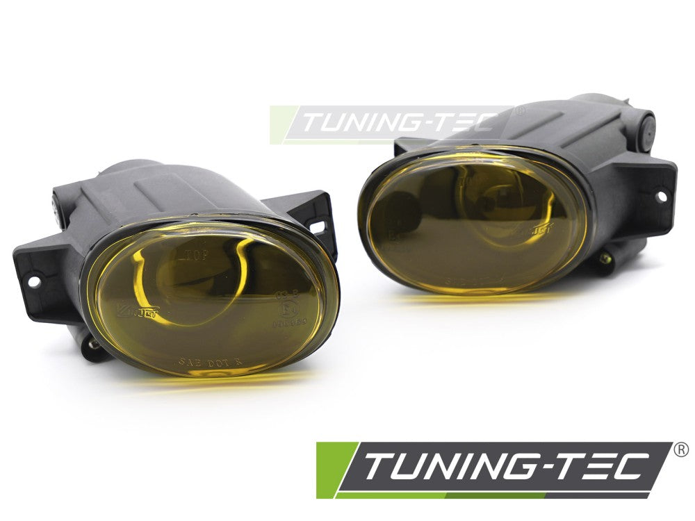 Phares antibrouillard à projecteur jaunes compatibles avec SEAT LEON I 99-06 / TOLEDO II 99-04