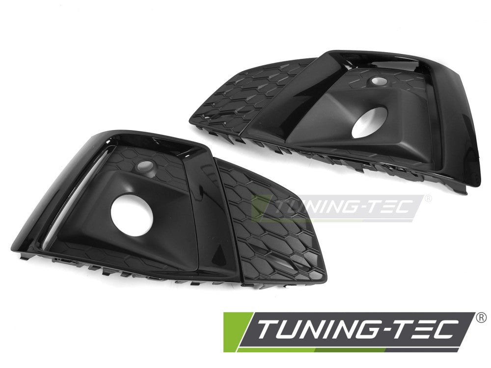 Cache antibrouillard noir brillant compatible avec Audi A5 F5 19-23
