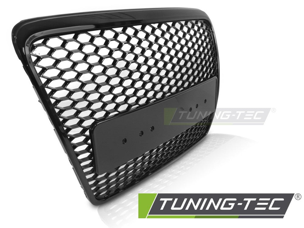 CALANDRE SPORT NOIR BRILLANT compatible AUDI A6 C6 04-11
