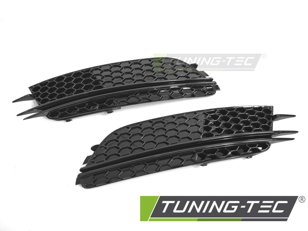 Cache antibrouillard noir brillant compatible avec Audi A6 C7 11-14