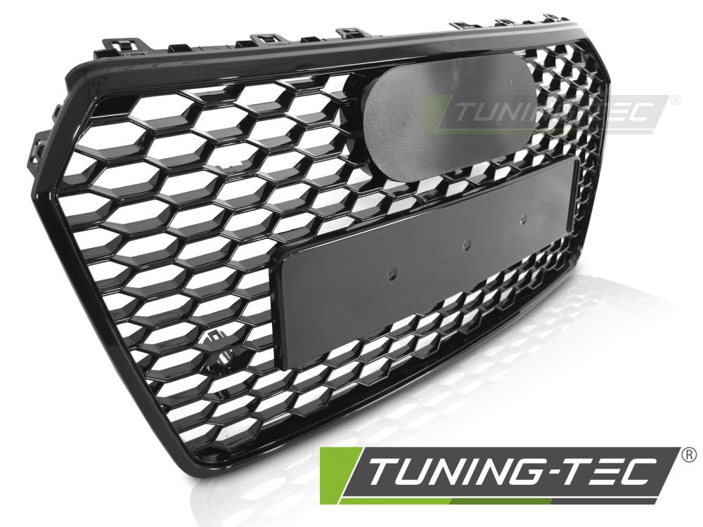 CALANDRE SPORT NOIR BRILLANT PDC compatible AUDI A7 C7 14-18