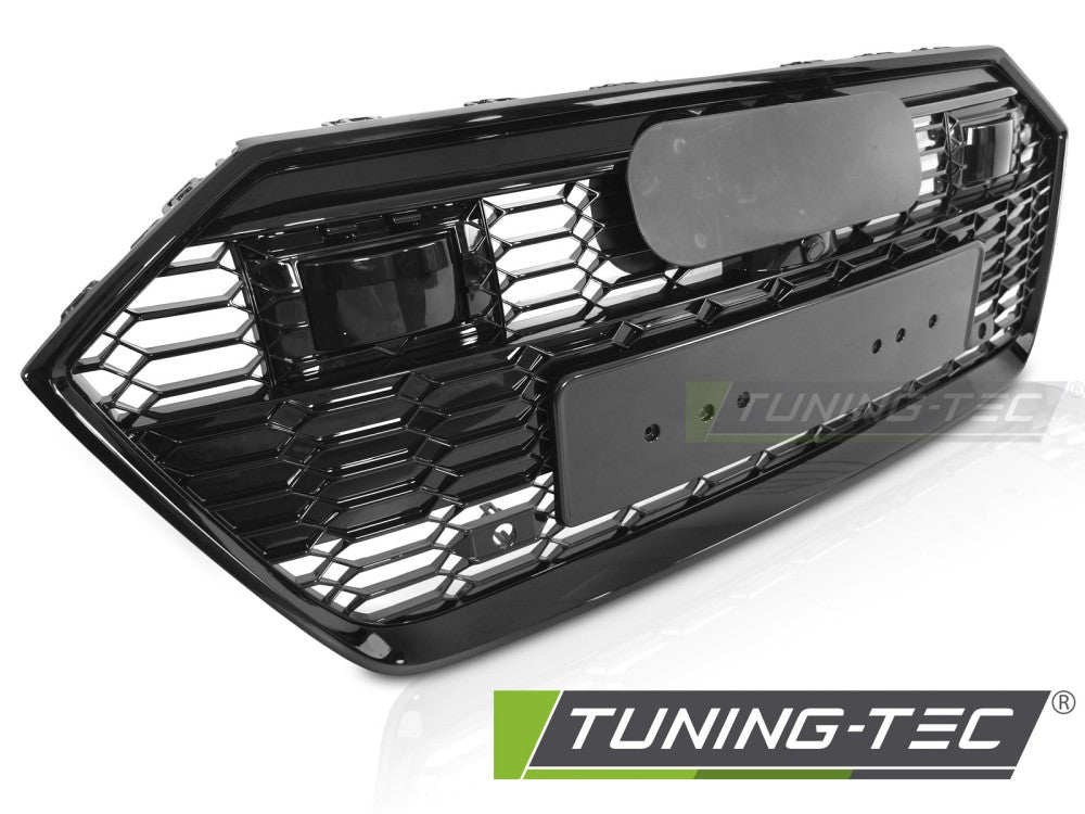 CALANDRE SPORT NOIR BRILLANT PDC compatible AUDI A7 C8 18-23