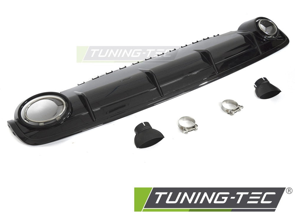 Diffuseur double sortie style sport compatible avec Audi Q7 4M 15-19