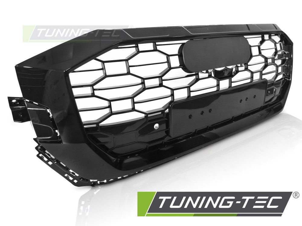 Calandre sport noir brillant PDC compatible Audi Q8 18-23
