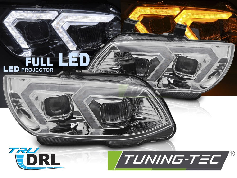 Phares Full LED chromés compatibles BMW E92 / E93 LCI 10-13