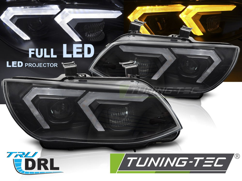 Phares Full LED noirs compatibles BMW E92 / E93 LCI 10-13
