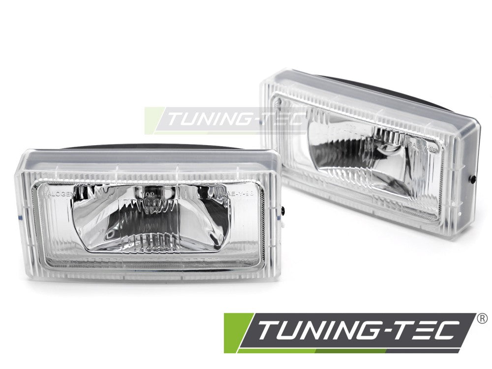 Phares antibrouillard chromés compatibles avec Mercedes W201 190E 82-93