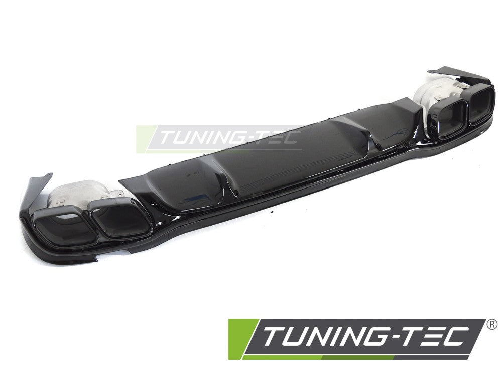 Diffuseur double sortie noir brillant sport compatible Mercedes W213 / S213 20-23