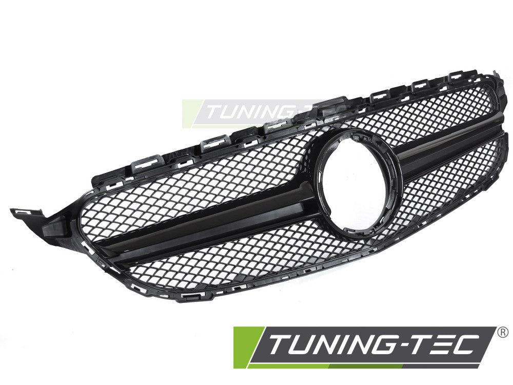 Calandre noire brillante compatible avec Mercedes W205 18-21 / S205 18-21 / C205 18-23 / A205 18-23