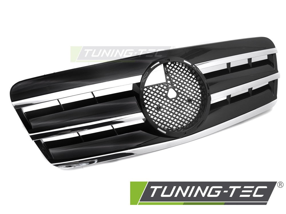 CALANDRE SPORT NOIRE CHROMÉE compatible MERCEDES CLK W208 96-02