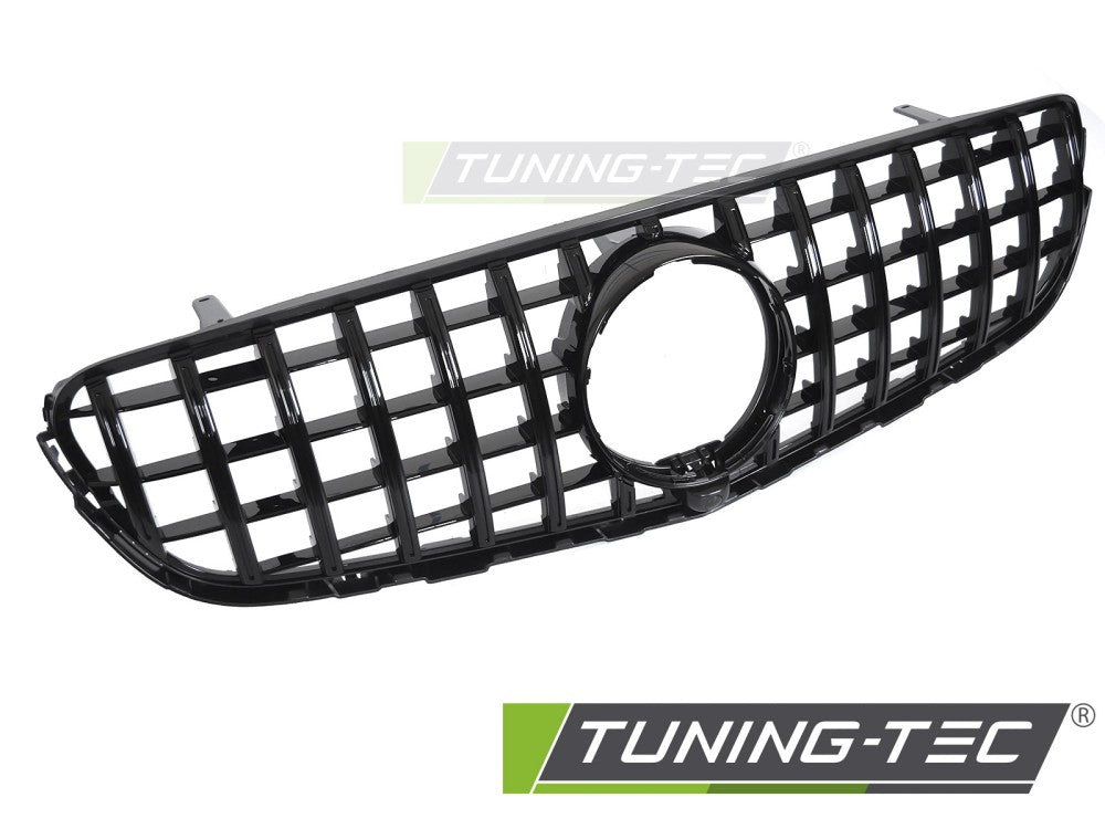 Calandre sport noir brillant avec trou pour caméra compatible avec Mercedes GLC W253 15-18