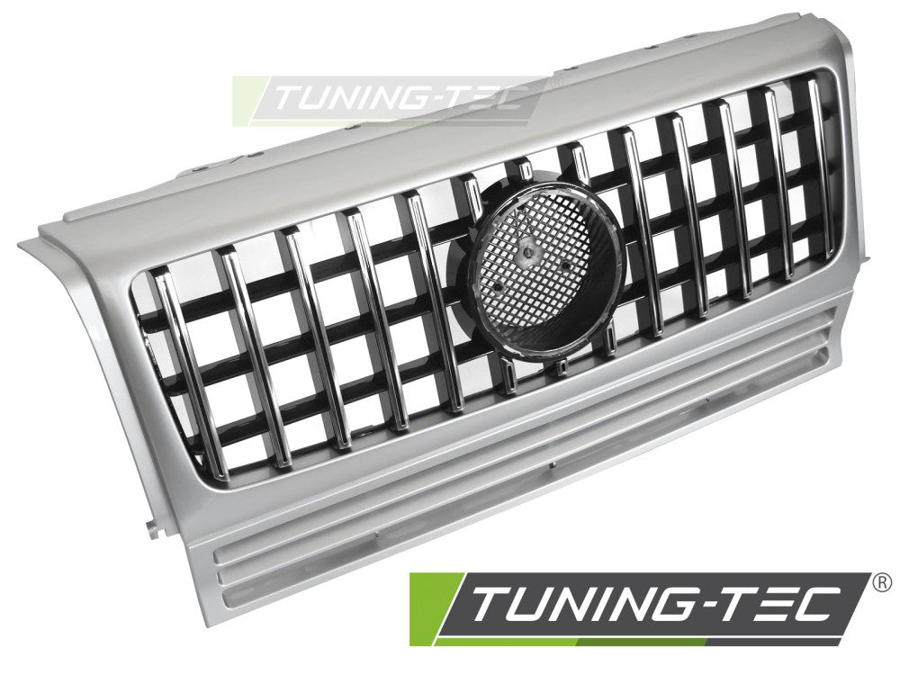 Calandre sport W464 aspect chrome argenté compatible avec Mercedes W463 90-12