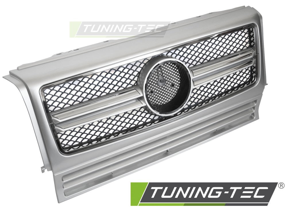 CALANDRE SPORT ARGENTÉ CHROMÉE compatible MERCEDES W463 90-12