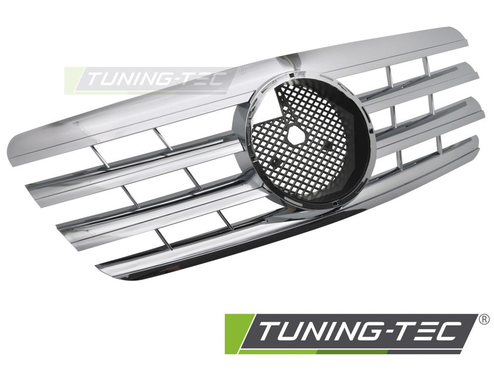 Calandre sport chromée compatible avec Mercedes W210 99-02 / S210 99-03