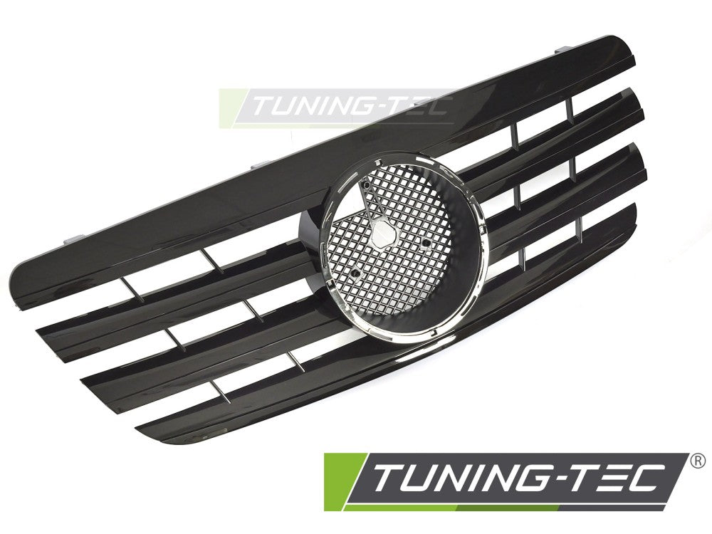 Calandre sport noir brillant compatible avec Mercedes W210 99-02 / S210 99-03