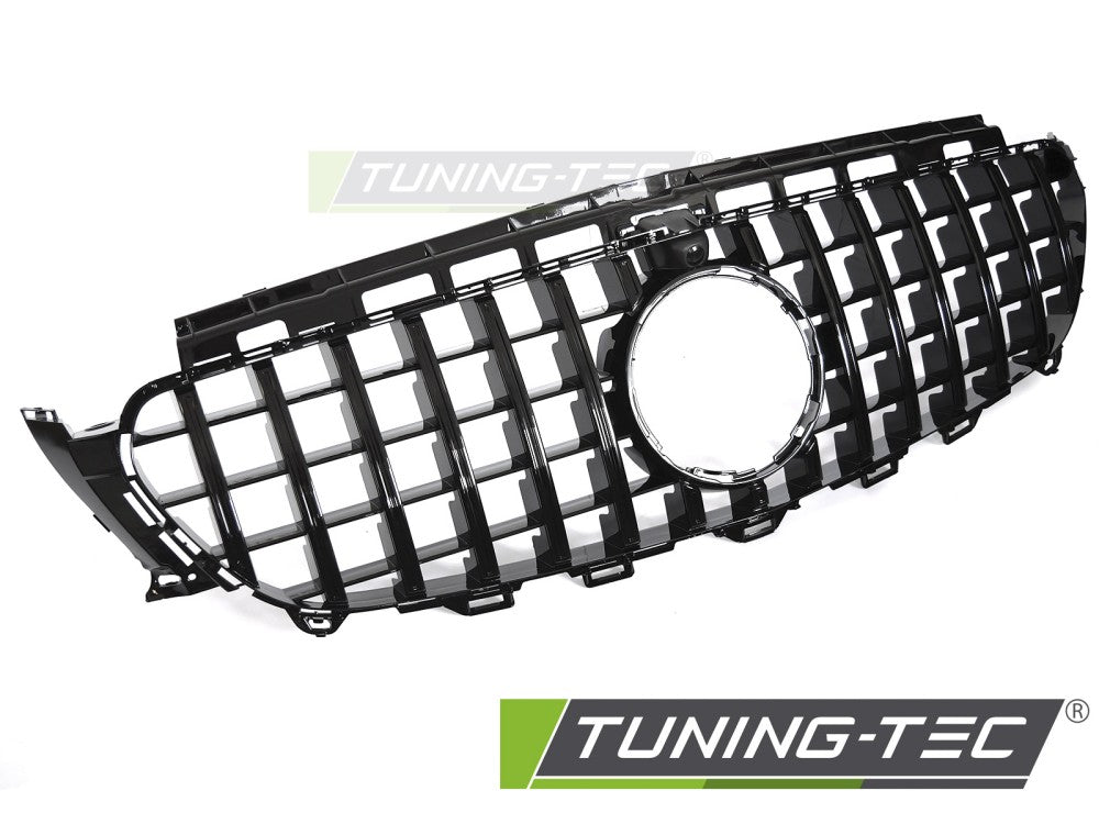 CALANDRE SPORT NOIR BRILLANT AVEC OUVERTURE POUR CAMÉRA, COMPATIBLE AVEC MERCEDES W213 / S213 16-19