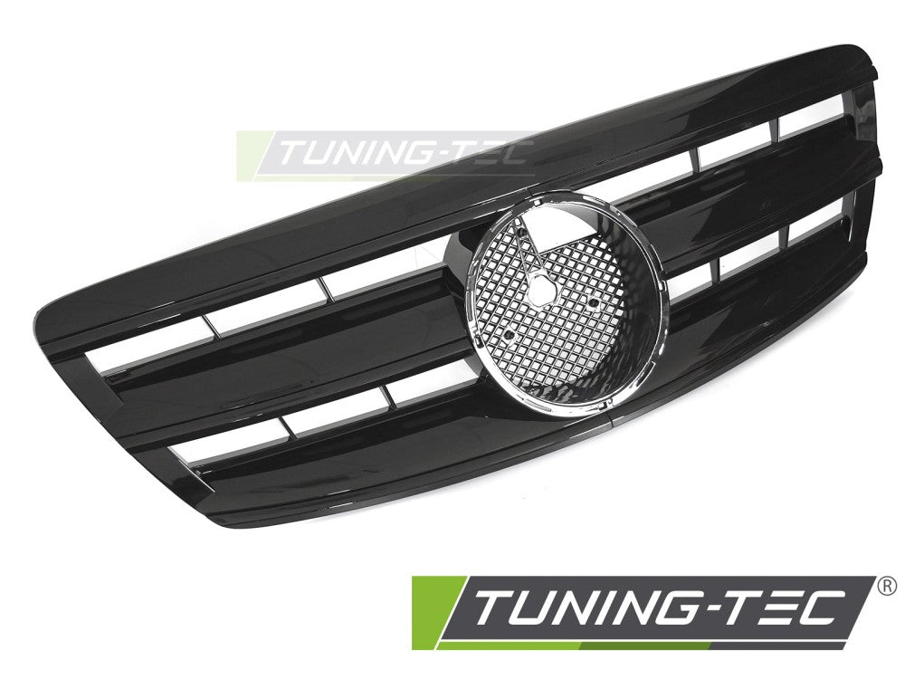 Calandre sport noir brillant compatible avec Mercedes W220 02-05