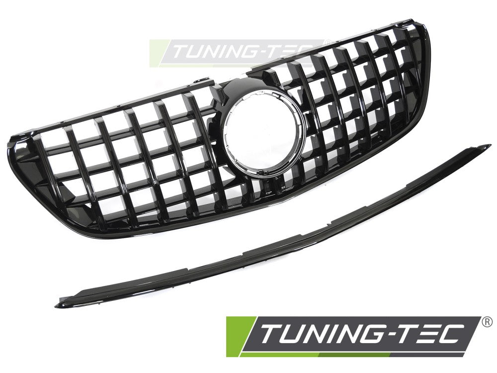 CALANDRE SPORT NOIR BRILLANT compatible MERCEDES CLASSE V W447 14-19